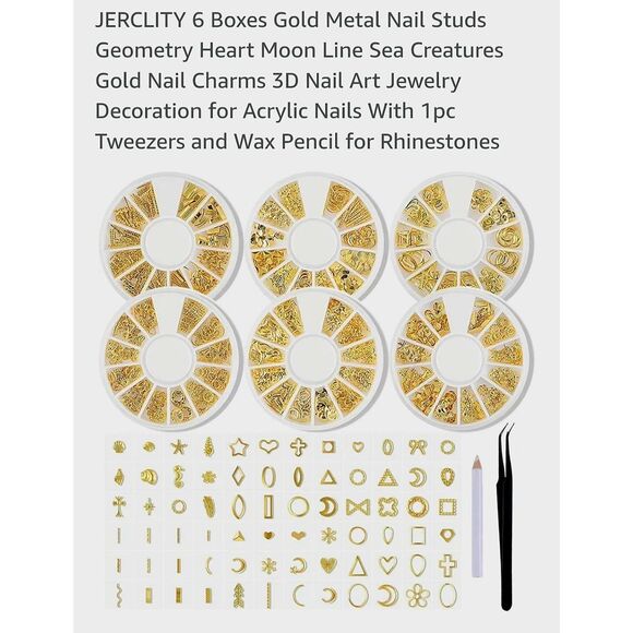 NIB JERCLITY 3D NAIL ART KIT - Picture 1 of 7